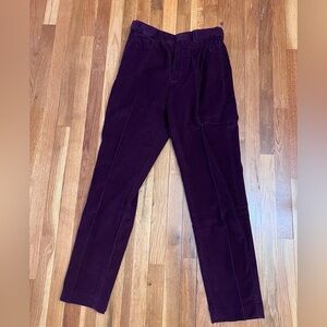 Lands' End Men's Corduroy Pants in Deep Purple, 100% Cotton , 33 x 32